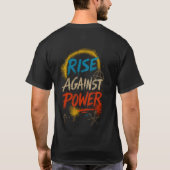 "RISE AGAINST POWER" – アーバン・レジスタンス・グラフィティ Tシャツ (裏面)