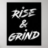 Rise & Grind Motivational Insrational ポスター (正面)