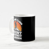 Rise and Climb Mount Whitney California Mountain C コーヒーマグカップ (正面左)
