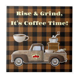 Rise and Grind コーヒートラック セラミックタイル