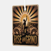 Rise And Grind メタルオーナメント (正面左)