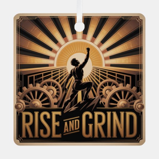 Rise And Grind メタルオーナメント (正面)