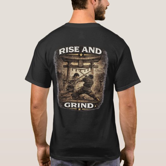 Rise and Grind Karate Tシャツ (裏面)