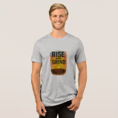 Rise and Grind Men's Tri-blend T-shirt トライブレンドＴシャツ (正面全面)