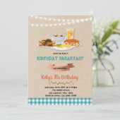 Rise and shine birthdayパーティーの招待 招待状 (スタンド正面)