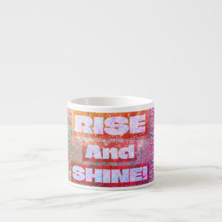 Rise And Shine、Boho Styled、カラフルExpresso Mug エスプレッソカップ