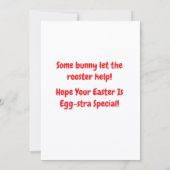 Rise and Shine It's Easter time シーズンカード (裏面)