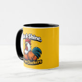 Rise and shine mother cluckers, roster quote  マグカップ (正面左)