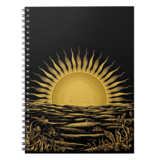 Rise and Shine Notebook - Sunrise Graphic- Morning ノートブック