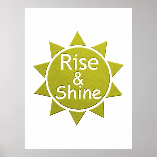 Rise And Shine Paper Cut Art Print ポスター (正面)