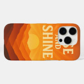 Rise and Shine Sunrise Motivational Phone Case Case-Mate iPhoneケース (裏面 (横))