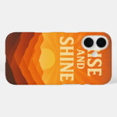 Rise and Shine Sunrise Motivational Phone Case Case-Mate iPhoneケース (裏面 (横))