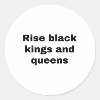 Rise Black Kings And Queensのステッカー ラウンドシール