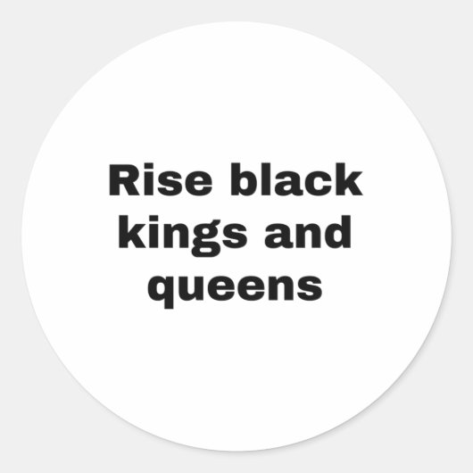 Rise Black Kings And Queensのステッカー ラウンドシール (正面)