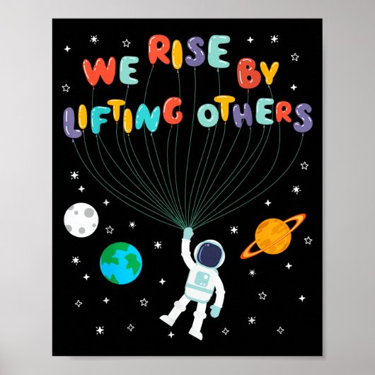 Rise Children Apparel Uni-kids Black Small We Rise ポスター (正面)