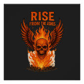 Rise From The Ashes – Flaming Skull with Fiery ポスター (正面)