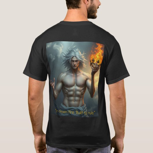 "Rise from the Flames" Tシャツ (裏面)