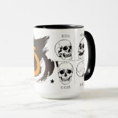 Rise Grind Decay Repeat – Funny Skull Halloween Co マグカップ (正面右)