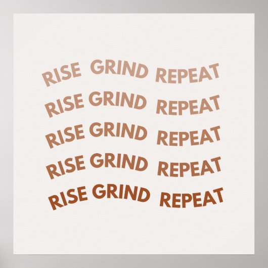 Rise、Grind、Repeatポスター ポスター (正面)