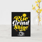 Rise Grind Shine _ Motivation Insration _ Influenc カード (黄色い花)