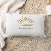Rise Like the Sun Inspirational Decorative Pillow ランバークッション (ブランケット)