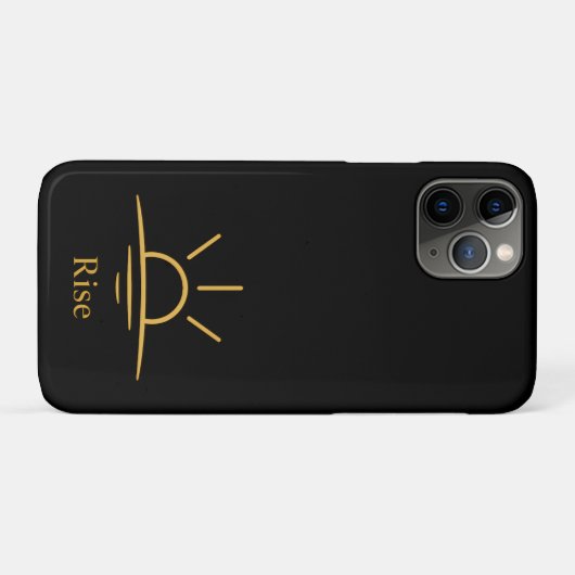 Rise — Minimalist Sunrise Case-Mate iPhoneケース (裏面(横))