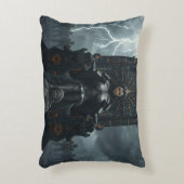 Rise of the AI Empress: Sci fi Cyberpunk Pillow アクセントクッション (正面(垂直))