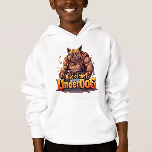 Rise of the Underdog Boys Hoodie – Motivational (正面)