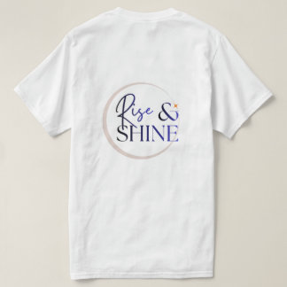 Rise & Shine ミニマルなビジュアルTシャツ Tシャツ