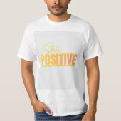 Rise & Shine ミニマルなビジュアルTシャツ Tシャツ (正面)