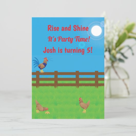 Rise & Shine It’s Party Time 招待状 (スタンド正面)