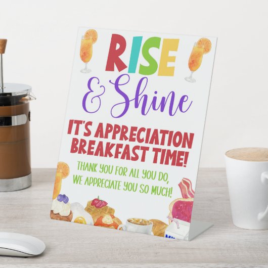 Rise & Shine It's Annisation Breakfast Time 台座サイン (インサイチュ)