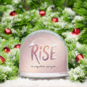 Rise Simple Modern Script 2 Photo Snow Globe – Cus (クリスマス)