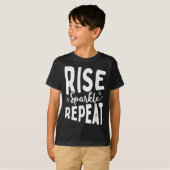 Rise Sparkle Repeat - Sitive Mindset Motivational  Tシャツ (正面フル)