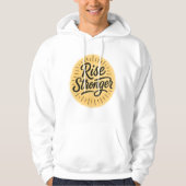 Rise Stronger Hand-Drawn Hoodie パーカ (正面)