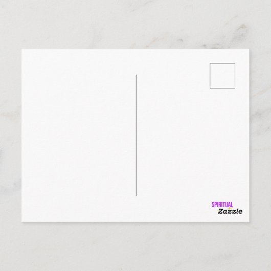 'Rise Up'引用文はがきロングバージョン ポストカード (裏面)