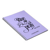 Rise Up and Pray Luke 22:46 Custom Purple Prayer ノートブック (右側)