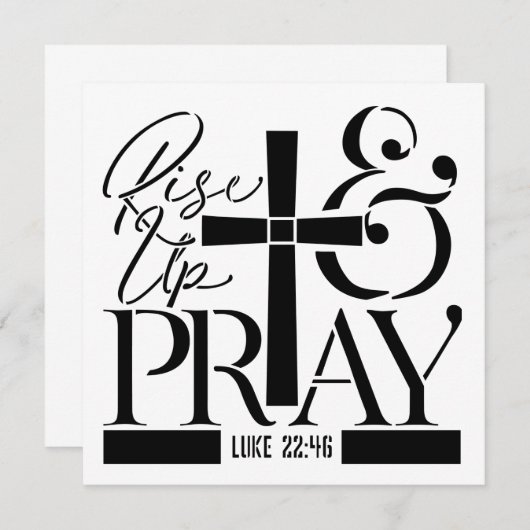 Rise Up and Pray – Luke 22:46 Scripture Design (正面/裏面)