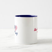 Rise Up & Pray USA 愛国 ツートーンマグカップ (中央)