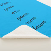 Rise You Are Your Own Dawn Inspirational Motivatio シェルパブランケット (3/4)