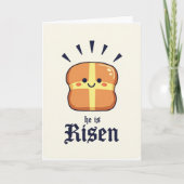 Risen Bun Pattern Celebration Card カード (正面)