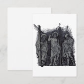 Risen Christ with Andrew and Longinus Holy Card サンキューカード (正面/裏面)