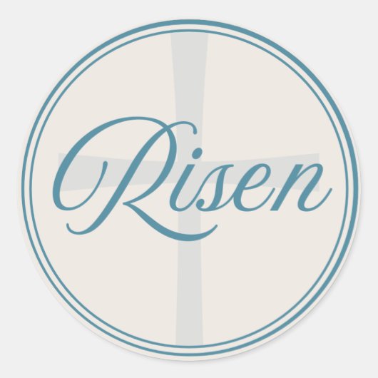 Risen Cross - Flush Seal Large  ラウンドシール (正面)