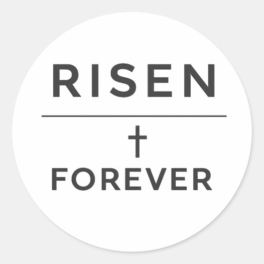 Risen + Forever Sticker  ラウンドシール (正面)