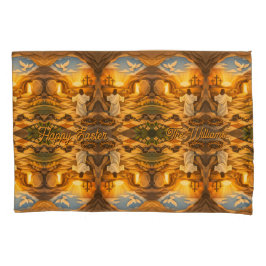 Risen Jesus Empty Tomb 3D Papercut Easter 枕カバー