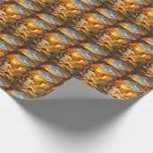 Risen Jesus Empty Tomb 3D Papercut Easter Gift ラッピングペーパー (角)