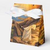 Risen Jesus Empty Tomb Easter Small Favor Box フェイバーボックス (正面サイド)