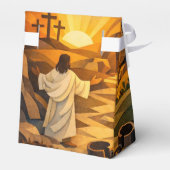 Risen Jesus Empty Tomb Easter Small Favor Box フェイバーボックス (裏面サイド)
