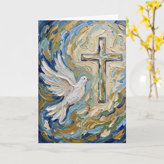 Risen Wings of Hope Easter Card カード (黄色い花)