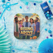 Rising Above (Squareプレート) ペーパープレート (パーティー)